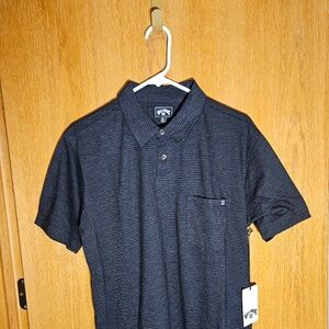 Billabong Polo, One Pocket Men's Size M Black NWT 🌴